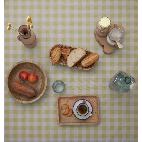 Yellow Vichy asztalterítő, 140 x 200 cm - Really Nice Things-image-2