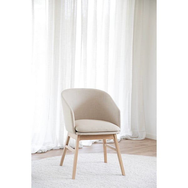Bézs kárpitozott étkezőfotel szett 2 db-os Windham – Rowico-image-1