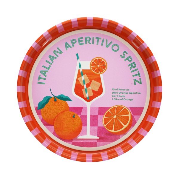 Fém tálca ø 33 cm Aperitivo Spritz – Rex London