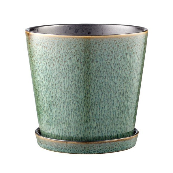 Kőedény kaspó ø 14 cm Gastro Green/Black – Bitz-image-3