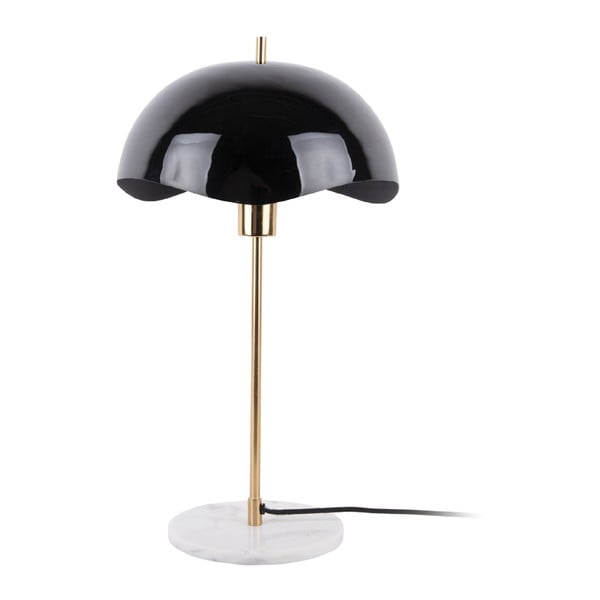 Fekete asztali lámpa (magasság 56 cm)  Waved Dome – Leitmotiv