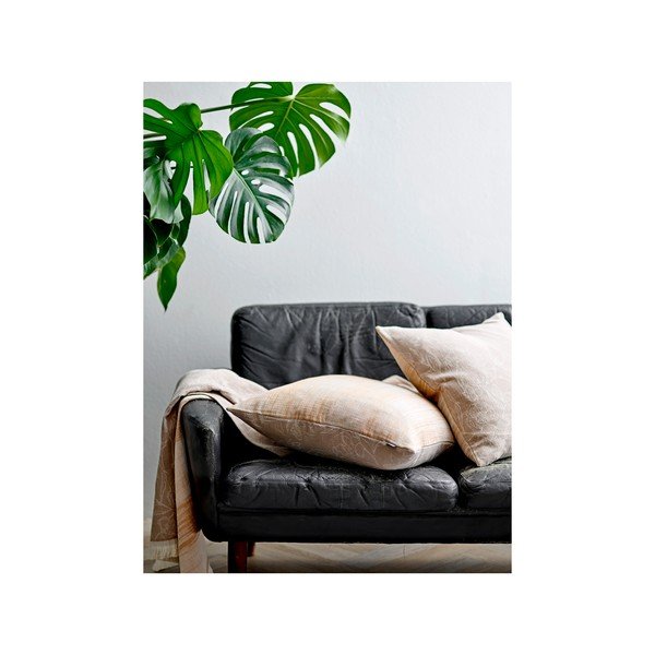 Organic Infinity világosbarna organikus pamut pléd, 130 x 170 cm - Södahl-image-1