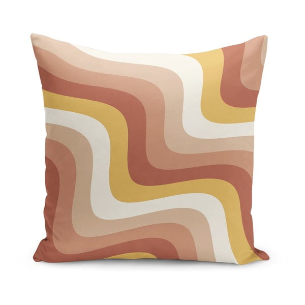 Párnahuzat 43x43 cm Creamy Strawberry Swirl – Mila Home
