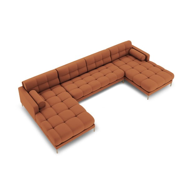 Téglavörös sarokkanapé (U alakú) Bali – Cosmopolitan Design-image-3