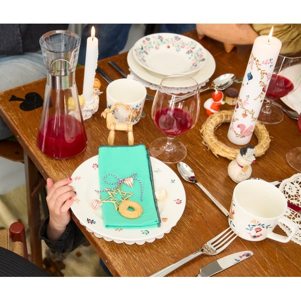 Gyertya karácsonyi mintával, égési idő 56 ó  Grand Cru Cottage 2025 – Rosendahl-image-1