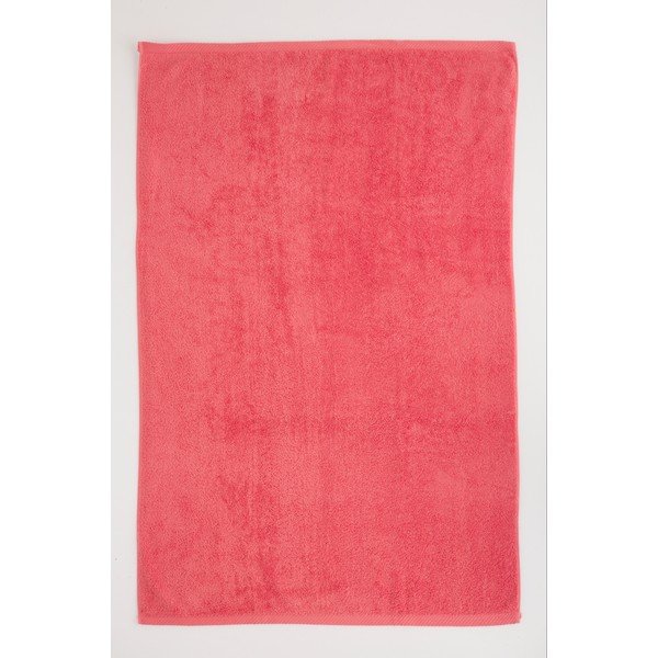 Lisa Coral pirosas rózsaszín pamut törölköző, 30 x 50 cm - El Delfin-image-1