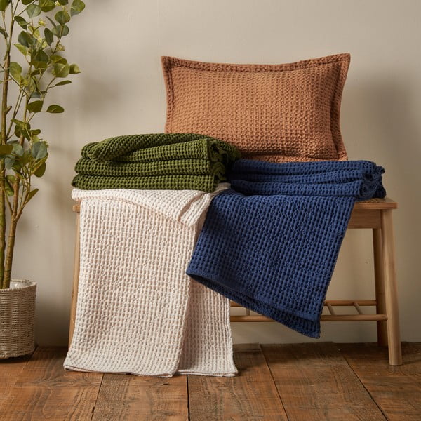 Pamut díszpárna 30x50 cm Jaipur Chunky Waffle – Pineapple Elephant-image-4