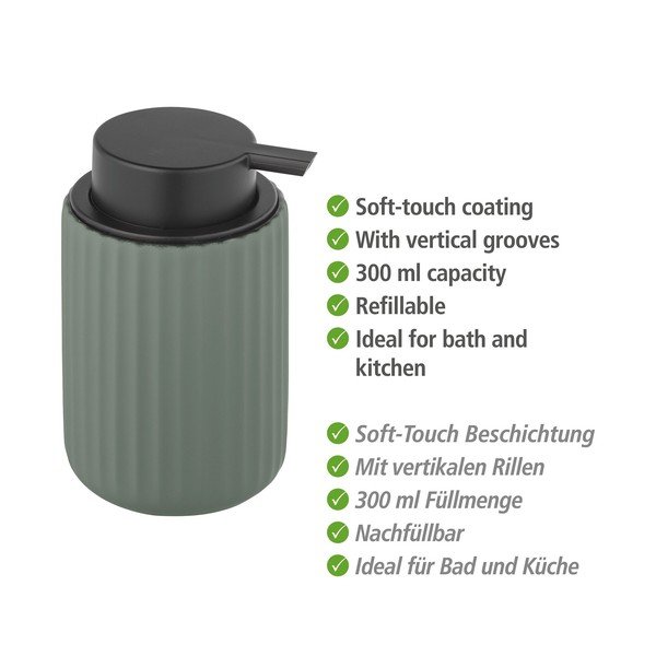 Belluno zöld kerámia szappanadagoló - Wenko-image-3