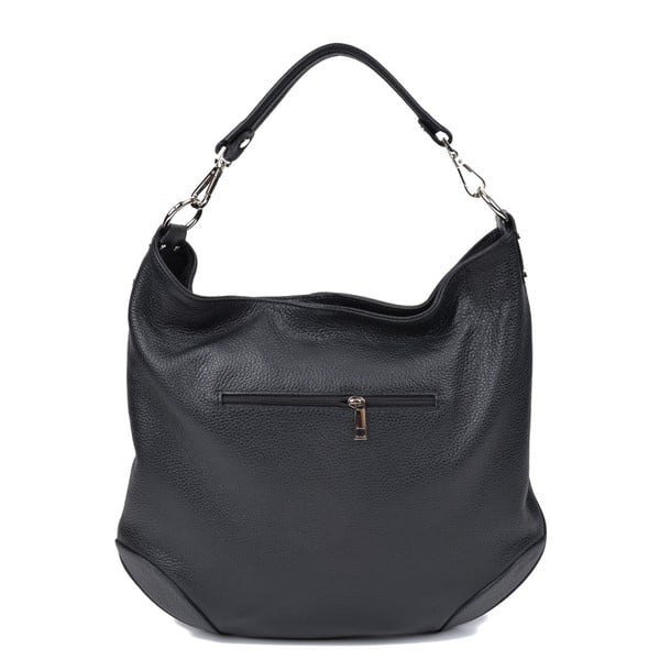 Pessio fekete bőr kézitáska - Roberta M-image-2