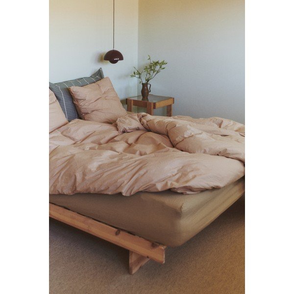 Natúr színű borovi fenyő egyszemélyes ágy ágyráccsal 120x200 cm Kanso – Karup Design-image-4