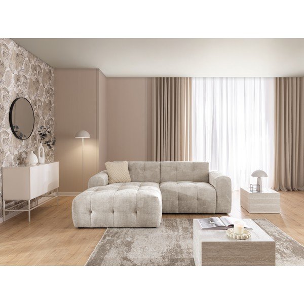 Bézs sarokkanapé (bal oldali-heverő résszel) Melva – Ropez-image-3