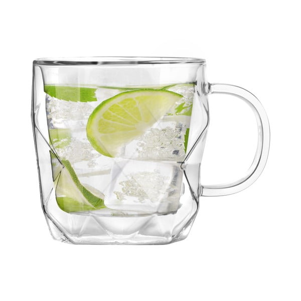 Geo 2 db-os duplafalú bögre szett, 330 ml - Vialli Design-image-4