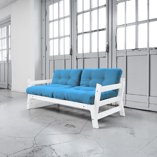 Step White/Horizon Blue kinyitható kanapé - Karup