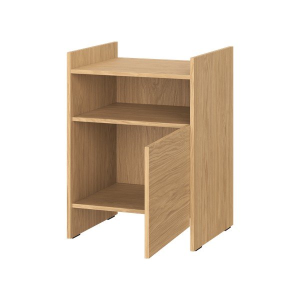 Natúr színű éjjeliszekrény tölgyfa dekorral Toopt – noo.ma-image-2