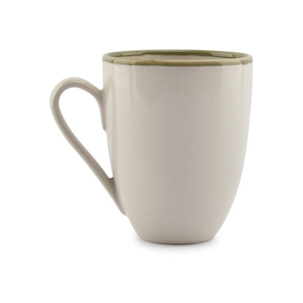 Zöld-krémszínű kőedény bögre 350 ml Gravel – ONA