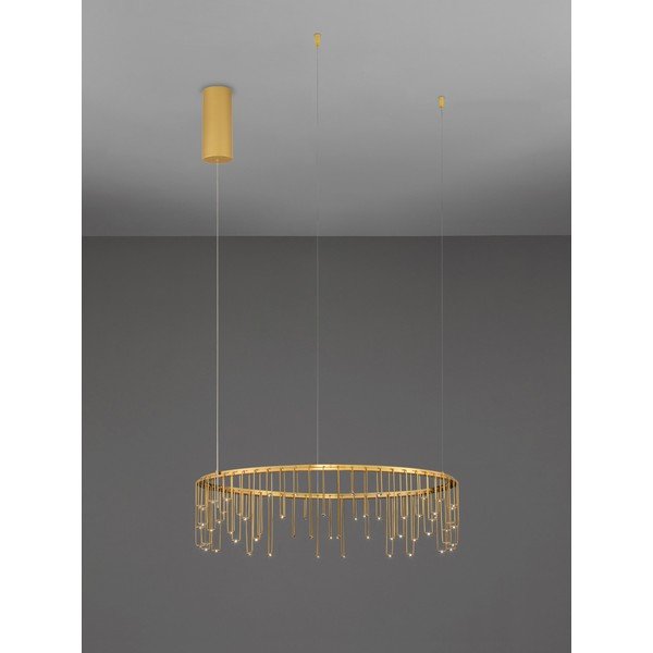 Aranyszínű alumínium LED dimmelhető függőlámpa ø 65 cm Stellar – Nova Luce-image-3