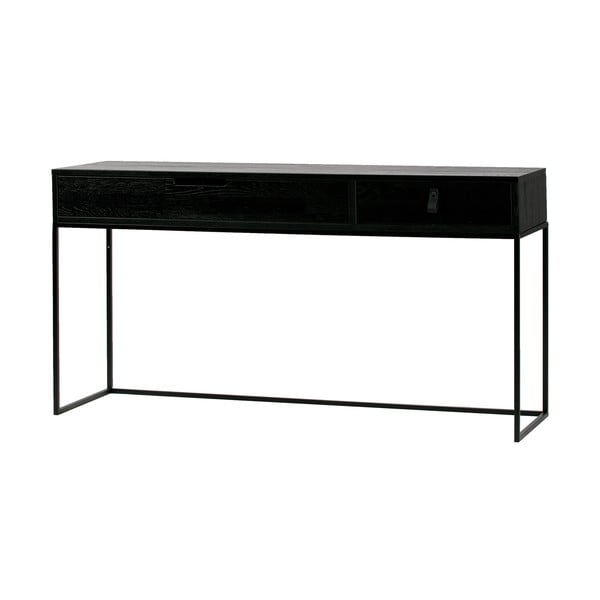 Silas fekete tölgyfa konzolasztal - WOOOD-image-2