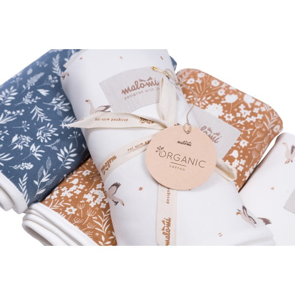 Sötétkék organikus pamut gyerek takaró 110x140 cm Organic – Malomi Kids-image-2