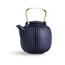 Hammershoi sötétkék porcelán teáskanna, 1,2 l - Kähler Design
