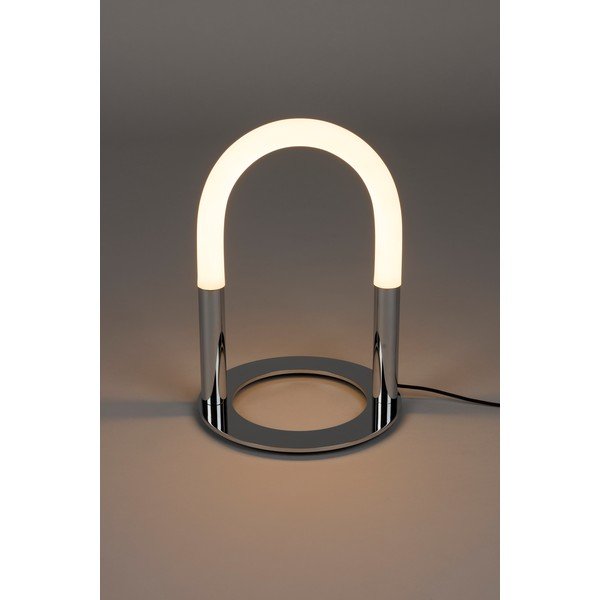 Ezüstszínű fém LED dimmelhető asztali lámpa (magasság 36 cm) Arch – Zuiver-image-3