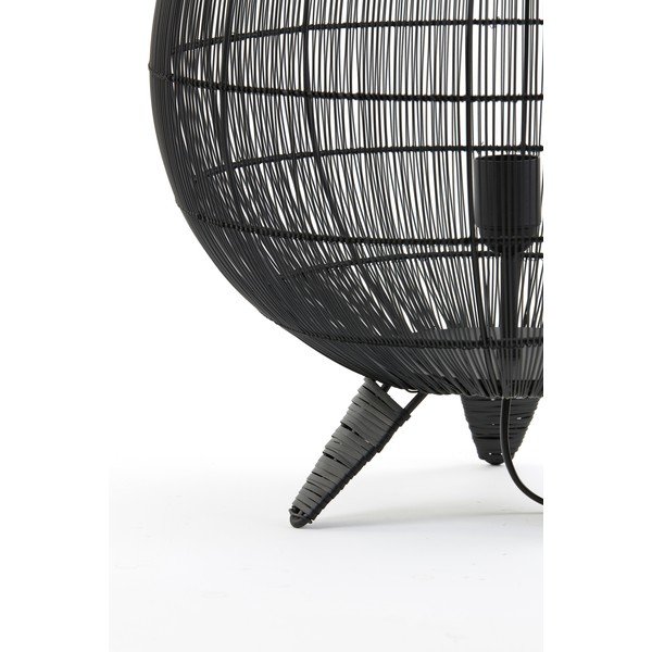Matt fekete asztali lámpa fém búrával (magasság 56 cm) Yumi – Light & Living-image-4