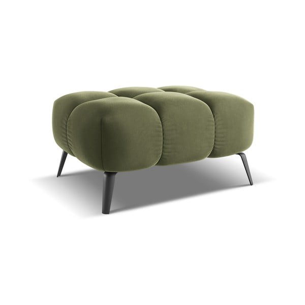 Zöld bársony lábtartó Nalu – Makamii-image-2