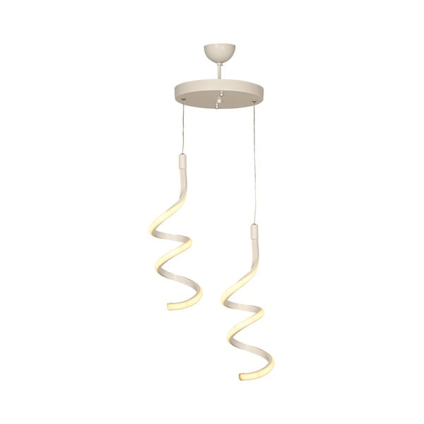 Fehér fém LED függőlámpa ø 25 cm Hilton – Squid Lighting