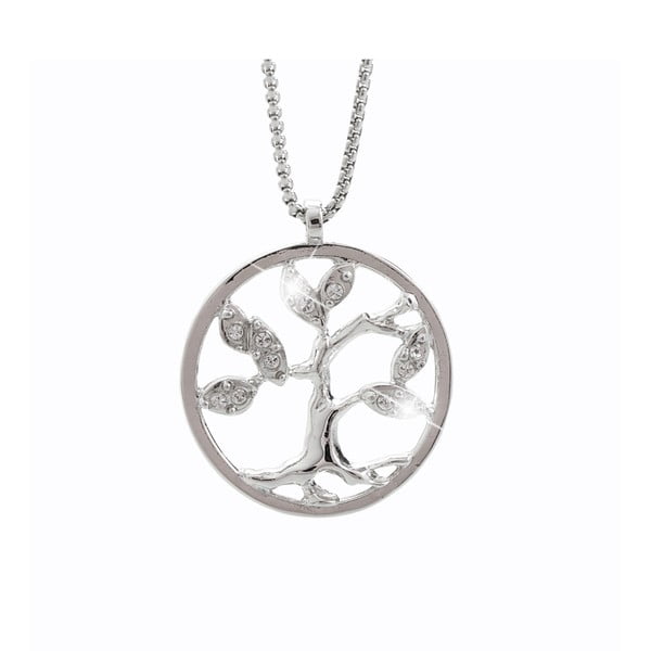 Tree of Life ezüstszínű nyaklánc Swarovski Elements kristályokkal - Laura Bruni