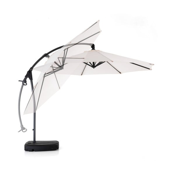 Fehér napernyő ø 300 cm Sirolo – Tomasucci-image-4