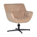 Bézs forgó bársony fotel Wibo – WOOOD