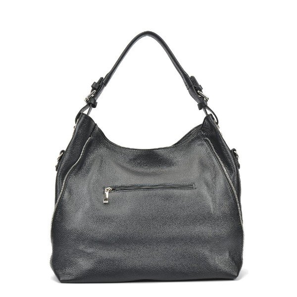 Anna fekete bőr kézitáska - Mangotti Bags-image-3