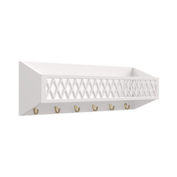 Fehér fali gyerek fogas 75x25 cm Harlequin – Cam Cam Copenhagen