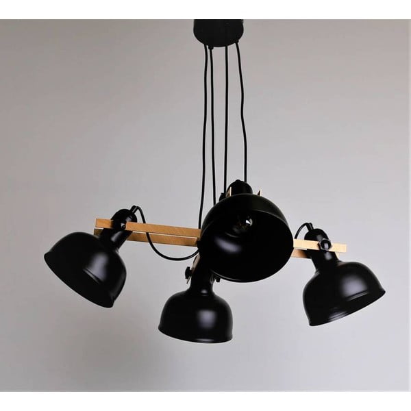 Fekete függőlámpa fém búrával Reno – Candellux Lighting-image-2