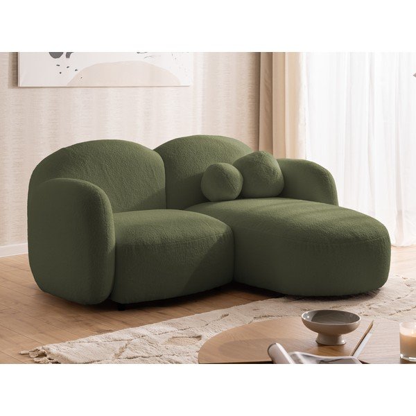 Zöld buklé sarokkanapé (jobb oldali-heverő résszel) Orbit – Ropez-image-4