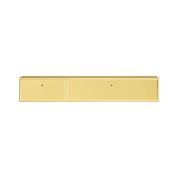 Világossárga TV-állvány 136x22 cm Mistral – Hammel Furniture