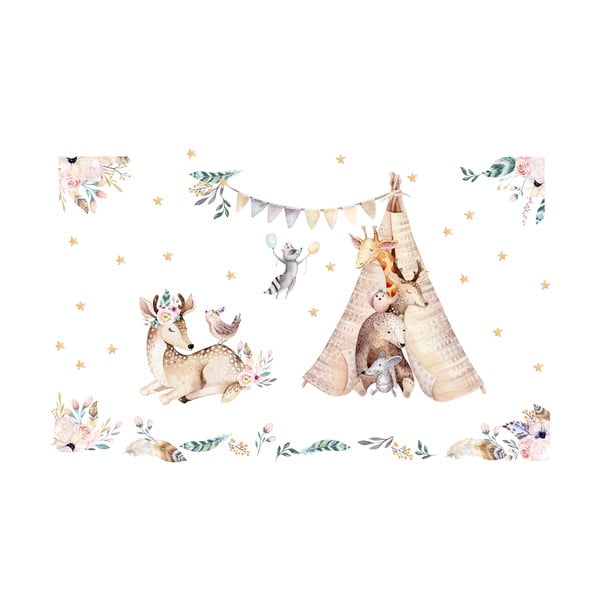 Rabbits Woodland gyerek falmatrica - Ambiance-image-2