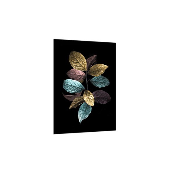 Glas Pastell Leafes kép, 70 x 100 cm - Styler-image-2