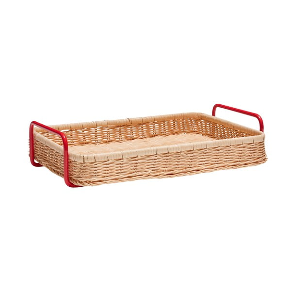 Rattan szervírozó tálca 27x42 cm Splint – Hübsch