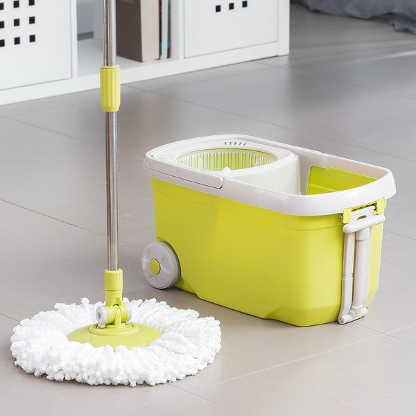 Sárga felmosó és vödör szett - InnovaGoods-image-1