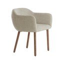 Bézs kárpitozott karfás étkezőfotel szett 2 db-os Blaine – Light & Living