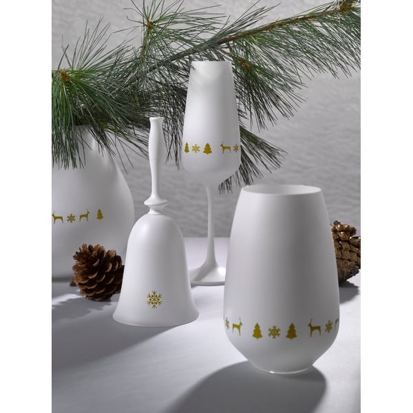 Nordic Vintage karácsonyi csengettyű üvegből, magasság 17,9 cm - Crystalex-image-1