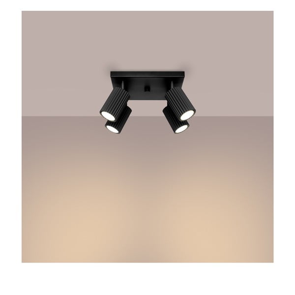 Fekete fém spotlámpa ø 6,5 cm Gleam – Sollux-image-1