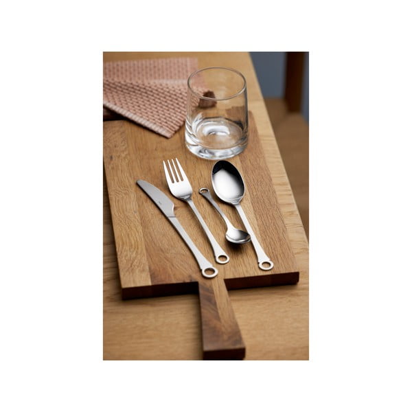 Ezüstszínű rozsdamentes acél evőeszköz készlet 16 db-os Pantry – Gense-image-1