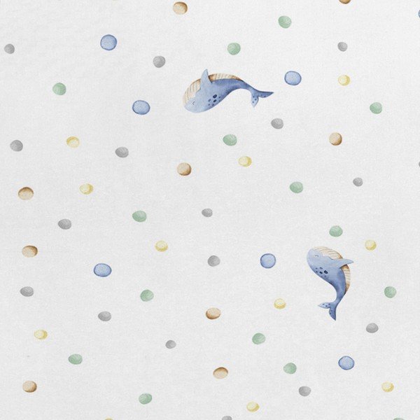 Gyerek párnahuzat 50x75 cm Baby whale – Happy Friday-image-1