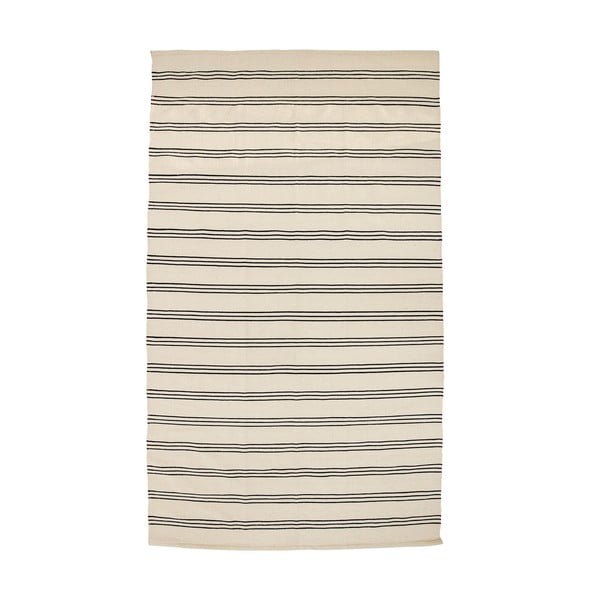 Stripe bézspamut szőnyeg, 140 x 240 cm - Bloomingville Mini