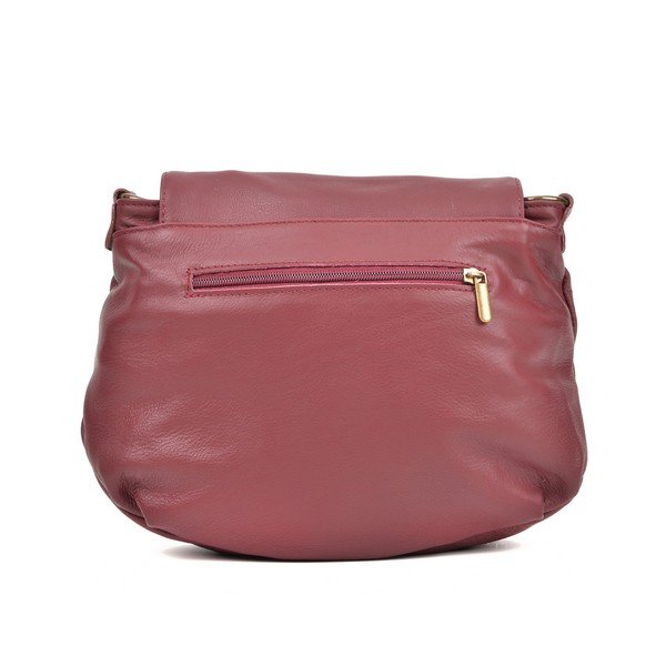 Martín borvörös bőr crossbody táska - Isabella Rhea-image-3