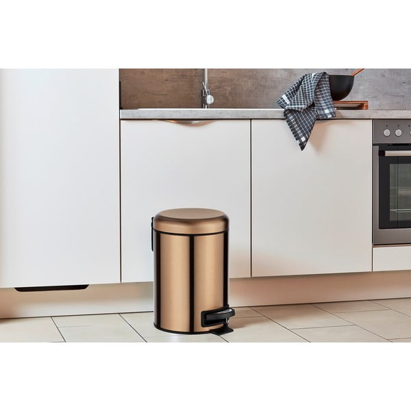 Leman rézszínű pedálos szemetes, 3 l - Wenko-image-1