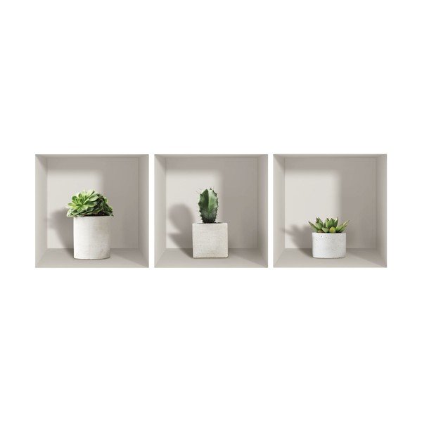 Cactus 3 db-os 3D falmatrica szett - Ambiance-image-2