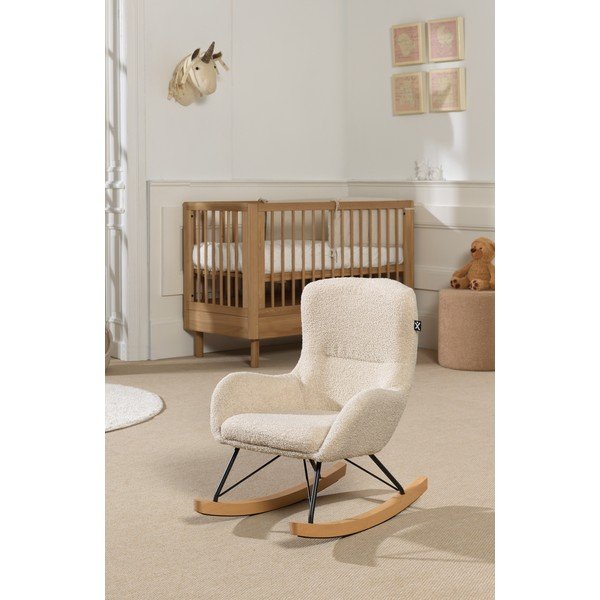 Bézs buklé  gyerek hintafotel Rocky – Vipack-image-1