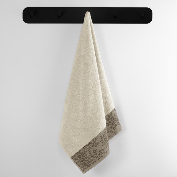 Bézs frottír pamut fürdőlepedő 70x140 cm Crea – AmeliaHome-image-1